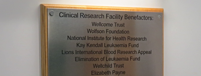 A plaque photo of our funders