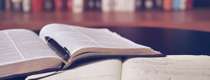 A book on a table