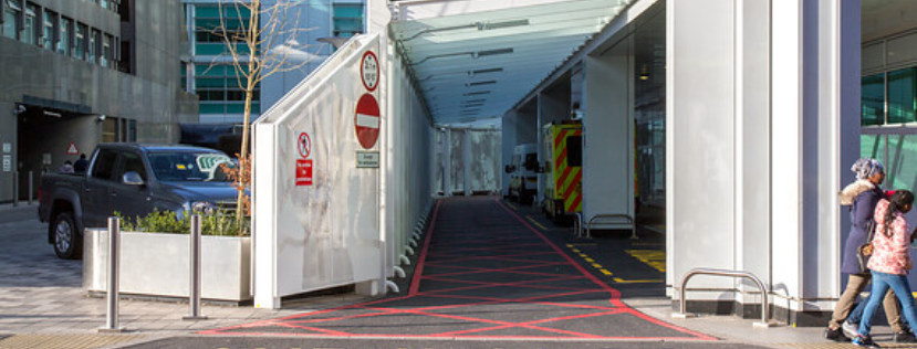 Photo of emergency department entrance