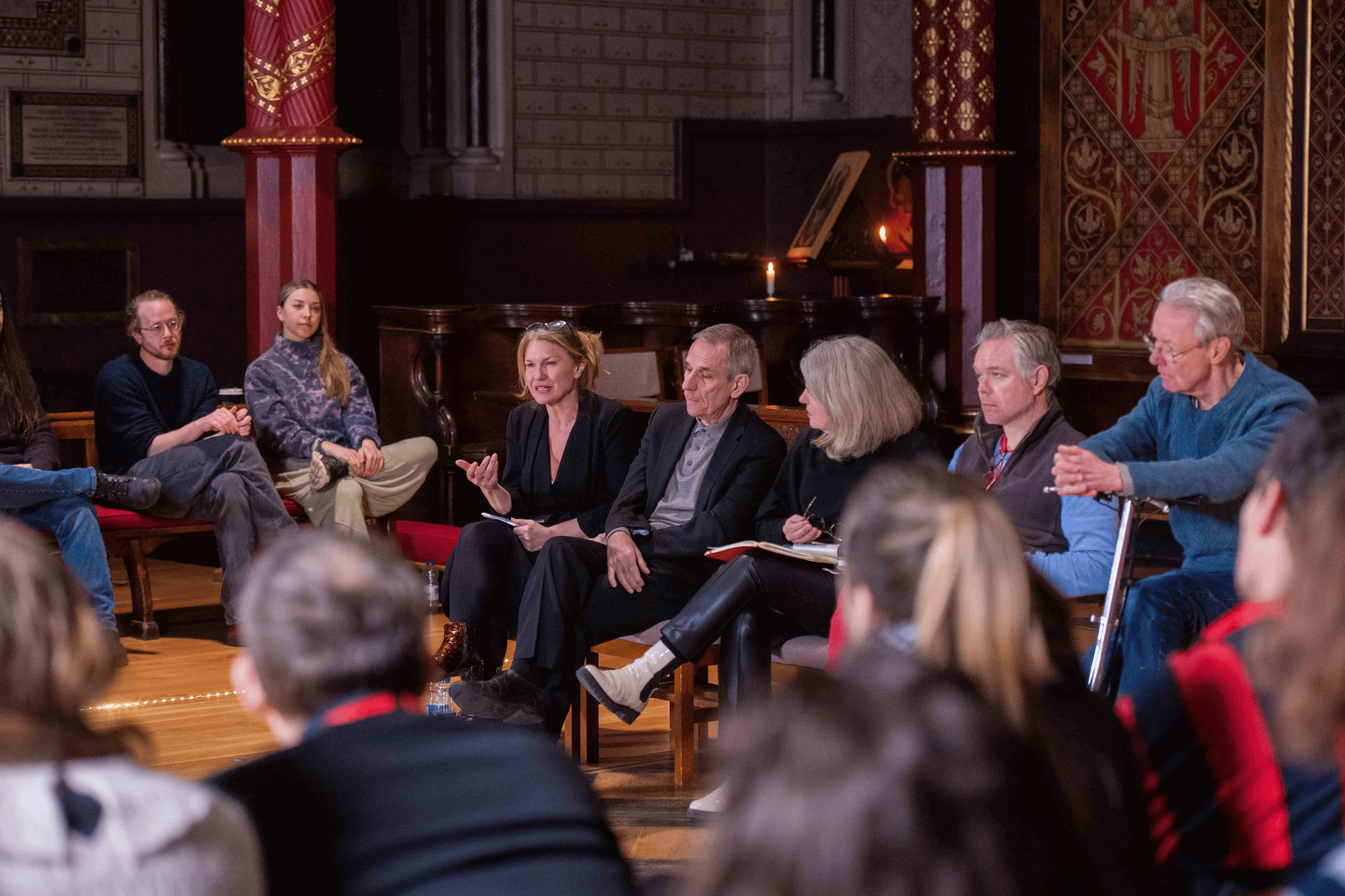 Panel discussion in King's Chapel
