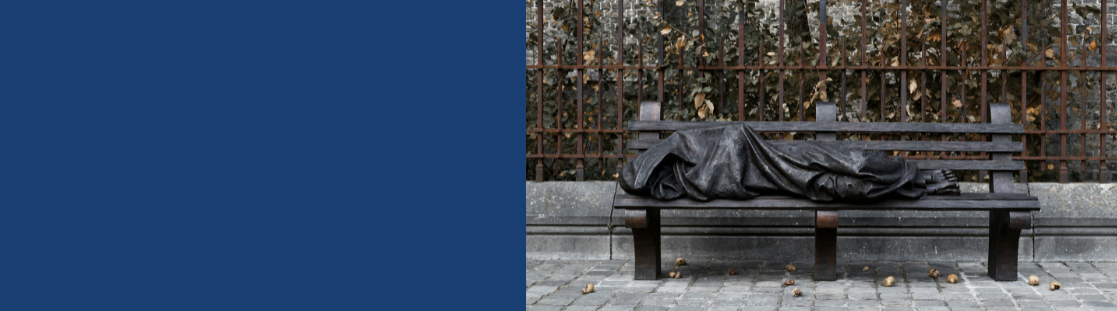 The "homeless statue" in Brugge, Belgium is a bronze sculpture by Canadian sculptor Timothy Schmalz