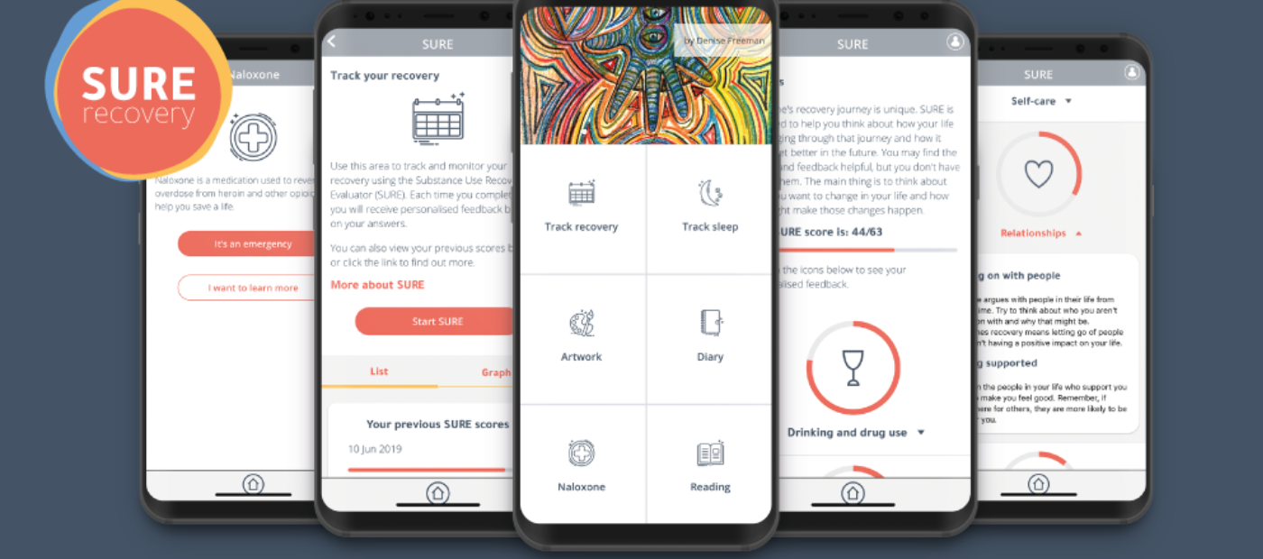SURE Recovery: the new addiction recovery app designed alongside service users