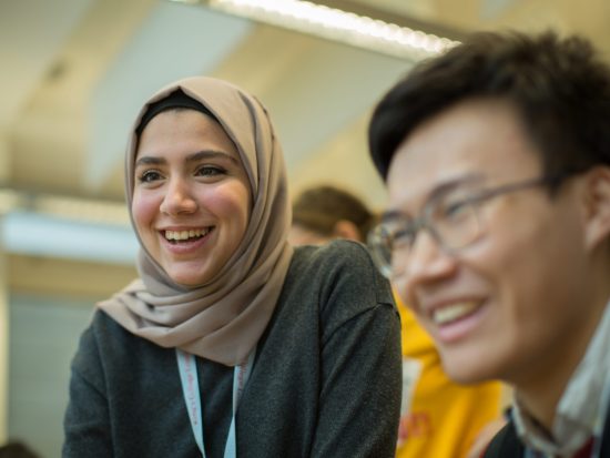 Two students together