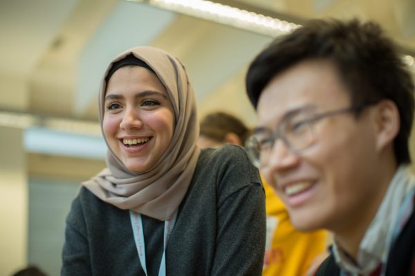 Two students together