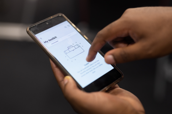 using mental health app on phone