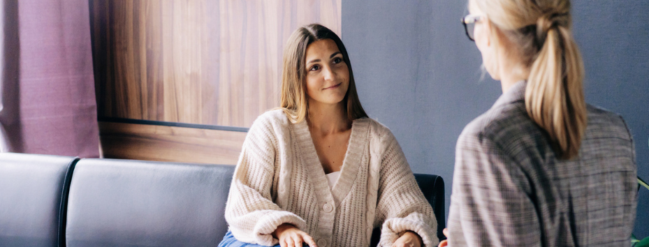 Two women in a therapy session