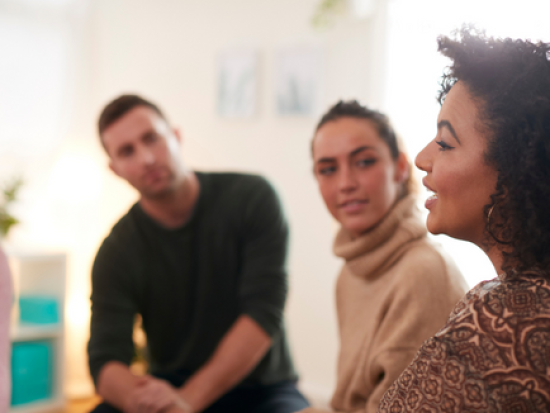 advisory group woman speaking