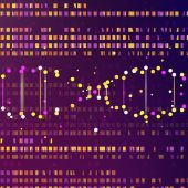 Big genomic data visualization stock illustration