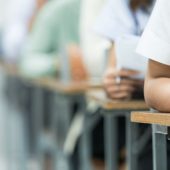 children taking exams
