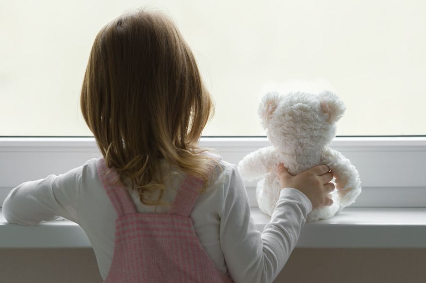 Child at window