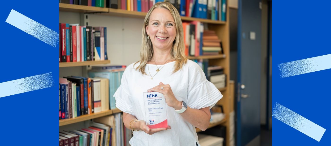 Dr Saskia Sanderson awarded Commendation for Innovation in NIHR Impact Prizes 2026