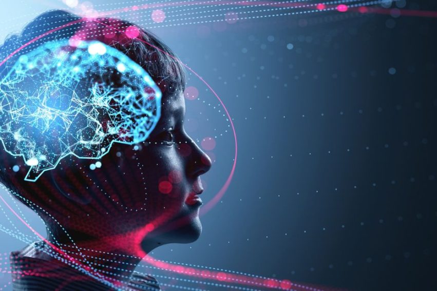 boy with brain visual